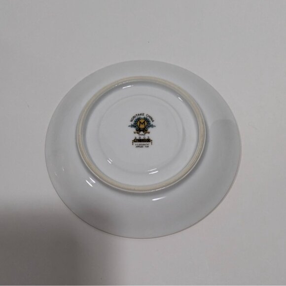 Noritake Lynbrook Floral Gold Trim Vintage Replacement Saucer 5.50 Inches - Picture 7 of 8